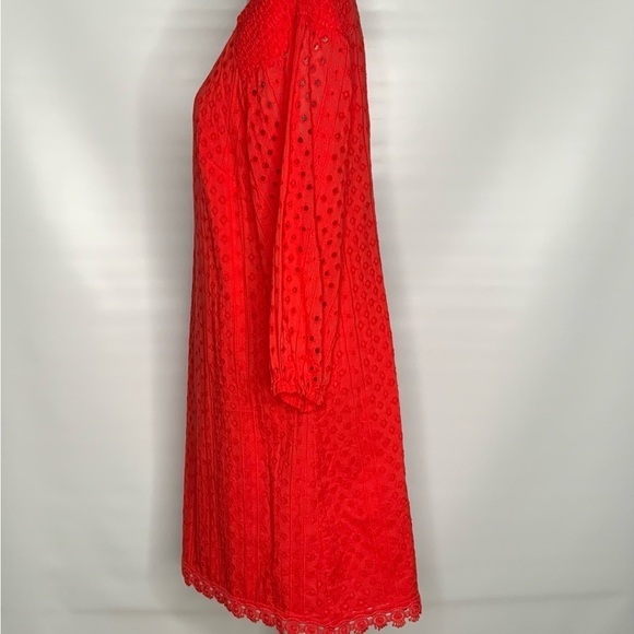 VINCE Camuto Cotton Eyelet Dress. - Picture 7 of 12